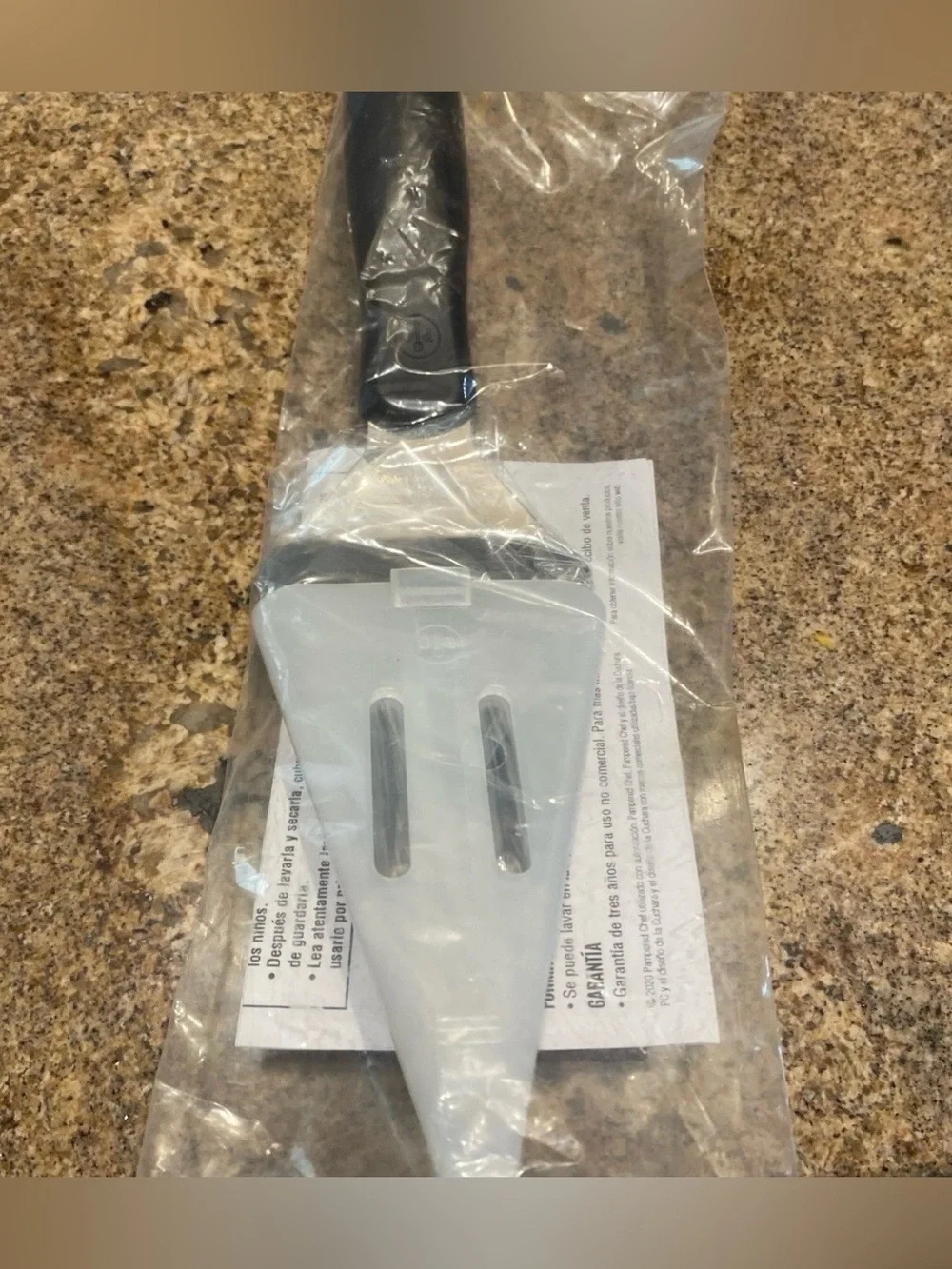 Pampered Chef Slice N’ Serve 1166 Black Handle Stainless - New